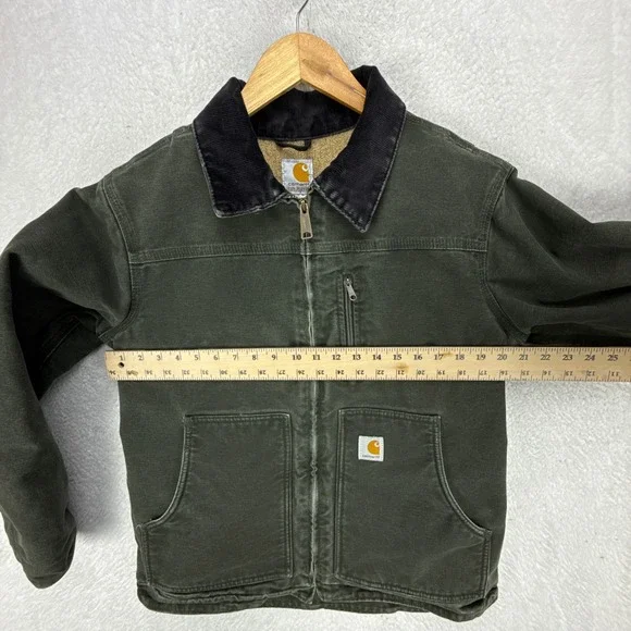 Carhartt Sandstone Ridge Coat Sherpa Lined Womens Medium WC061 MOS Moss Green - Picture 5 of 14